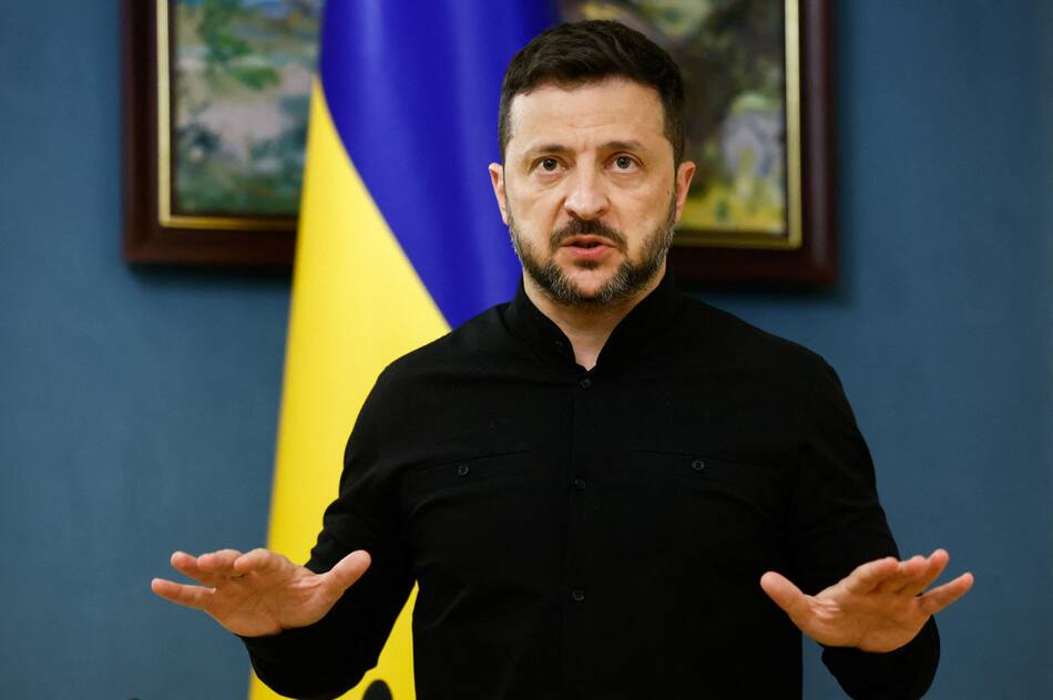 Volodímir Zelenski, presidente de Ucrania. Foto: Reuters/Thomas Peter.
