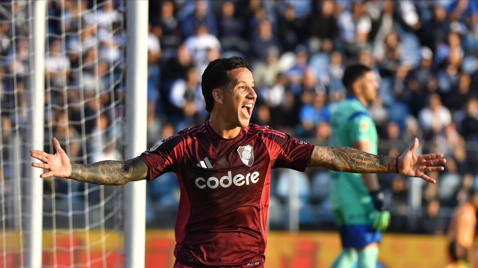 Sebastián Driussi, Gimnasia vs River. Foto: X @RiverPlate