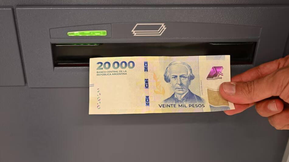 Billetes de $20.0000. Foto: Infobae