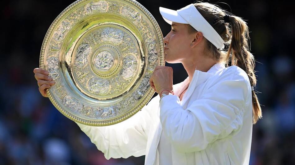 Yelena Rybakina, campeona de Wimbledon 2022. Foto: EFE.