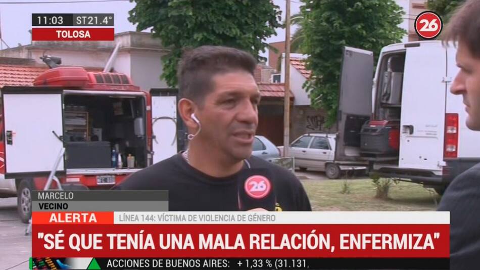 Niño asesinado en Tolosa, habló un vecino, Canal 26