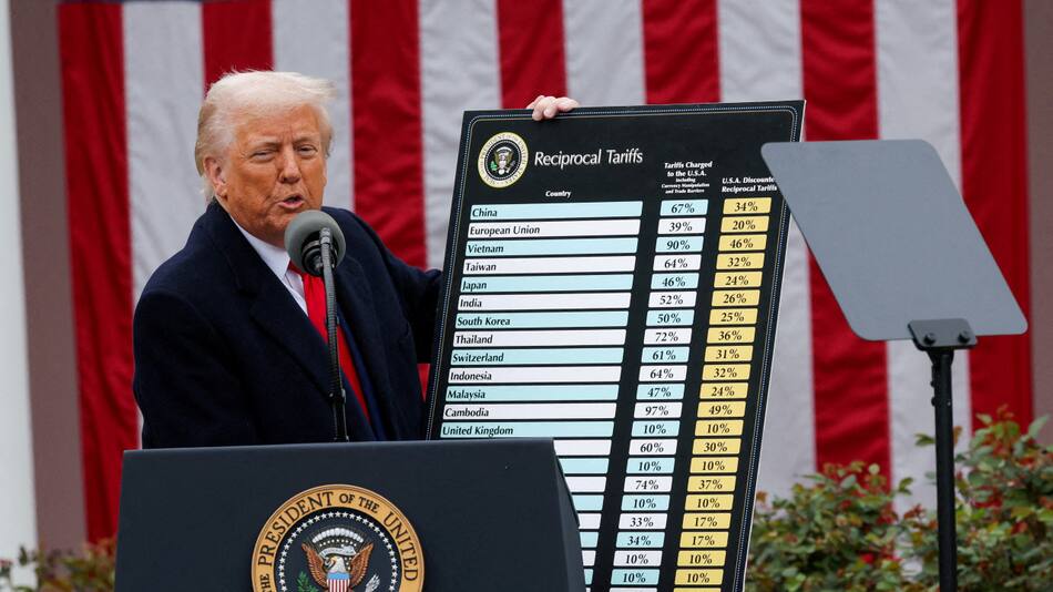 Donald Trump, aranceles de Estados Unidos. Foto: REUTERS/Carlos Barria