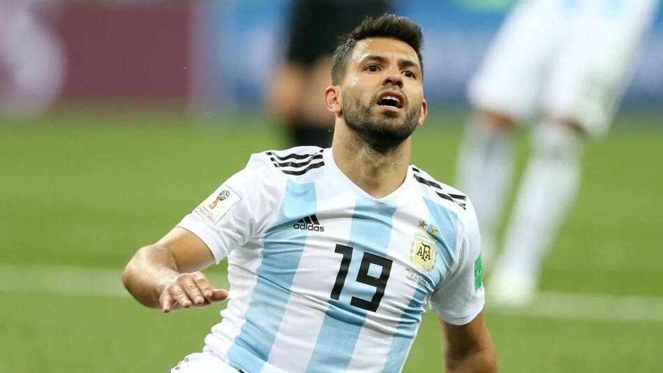 Sergio Agüero en el Mundial 2018. Foto: NA.