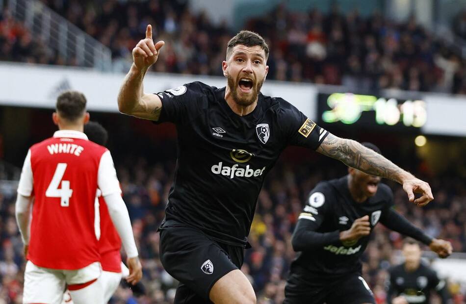 Marcos Senesi, Arsenal vs Bournemouth, Premier League. REUTERS