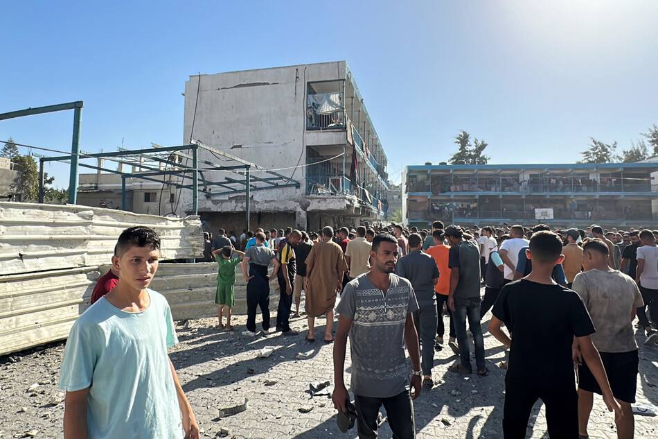 Ataque de Israel contra Nuseirat. Foto: Reuters.