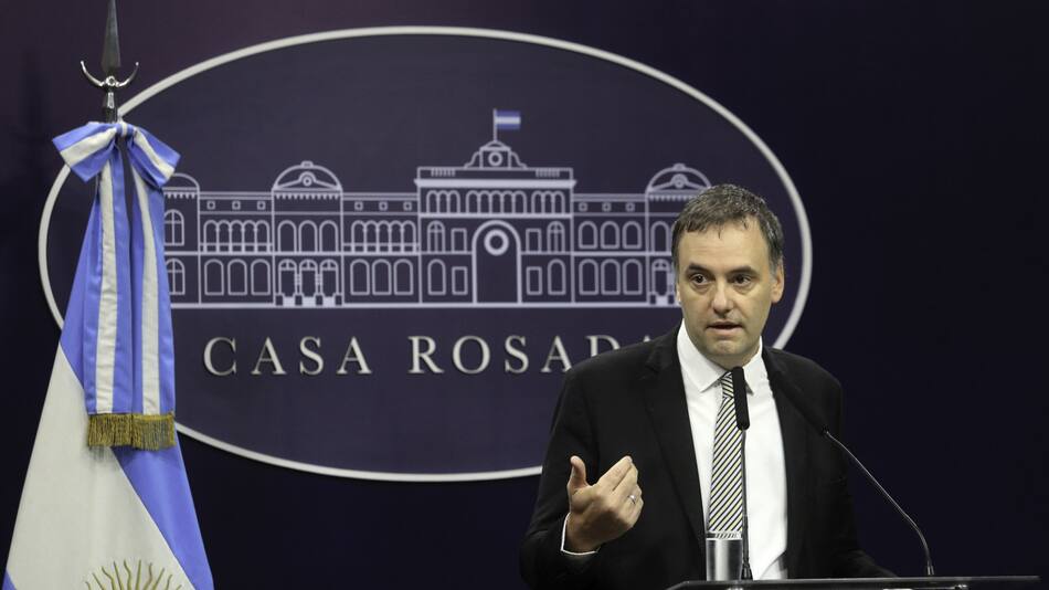 Manuel Adorni, vocero presidencial. Foto: NA.