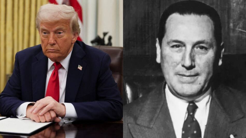 Donald Trump, Juan Domingo Perón. Foto: Reuters / Leah Millis / Archivo.