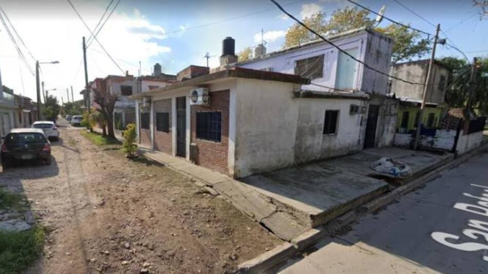 La esquina de Bernardo Houssay y San Rafael, a metros donde fue enontrada asesinada la víctima. Foto: Google Maps.