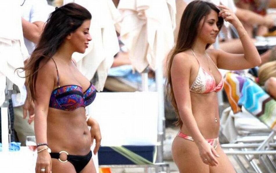 Antonela Roccuzzo y Daniella Semaan