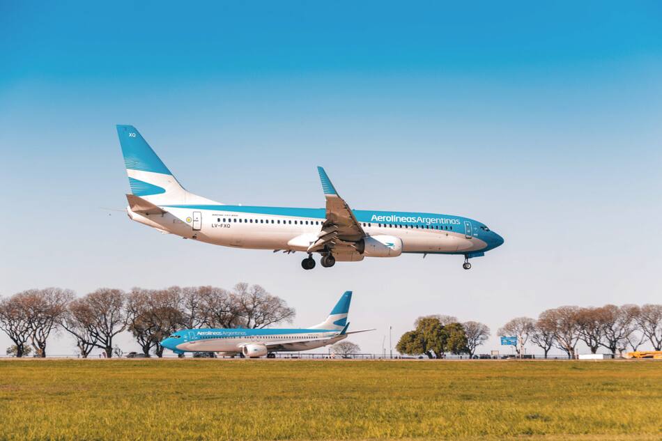 Aerolíneas Argentinas, avión. Foto: NA.