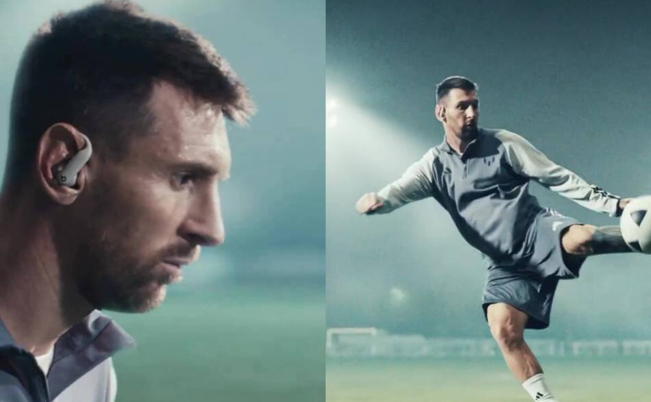 Lionel Messi presentó la última innovación de Apple. Fotos: captura de video