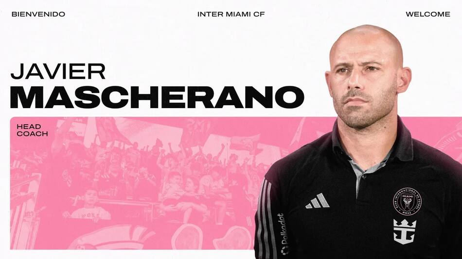 Inter Miami oficializó la contratación de Javier Mascherano. Foto: X @InterMiamiCF.