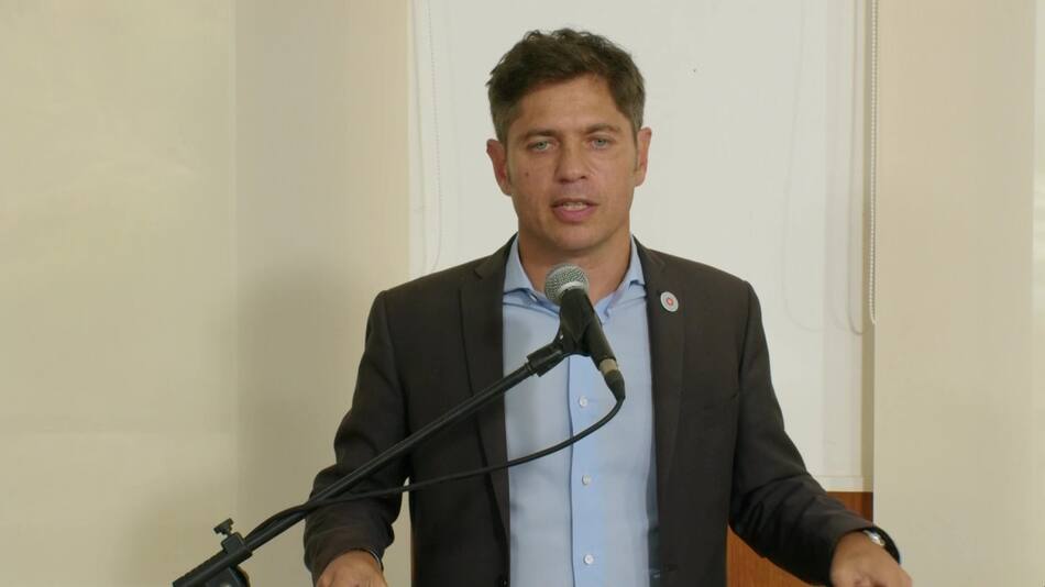 Axel Kicillof en la Costa Atlántica.