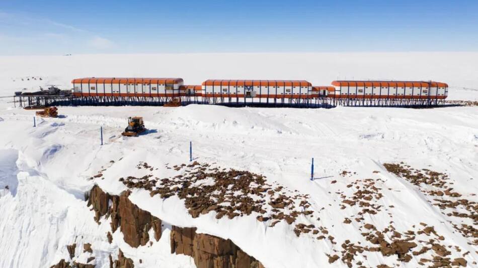 La base antártica que alberga a los investigadores conflictuados. Foto: X @MarioNawfal
