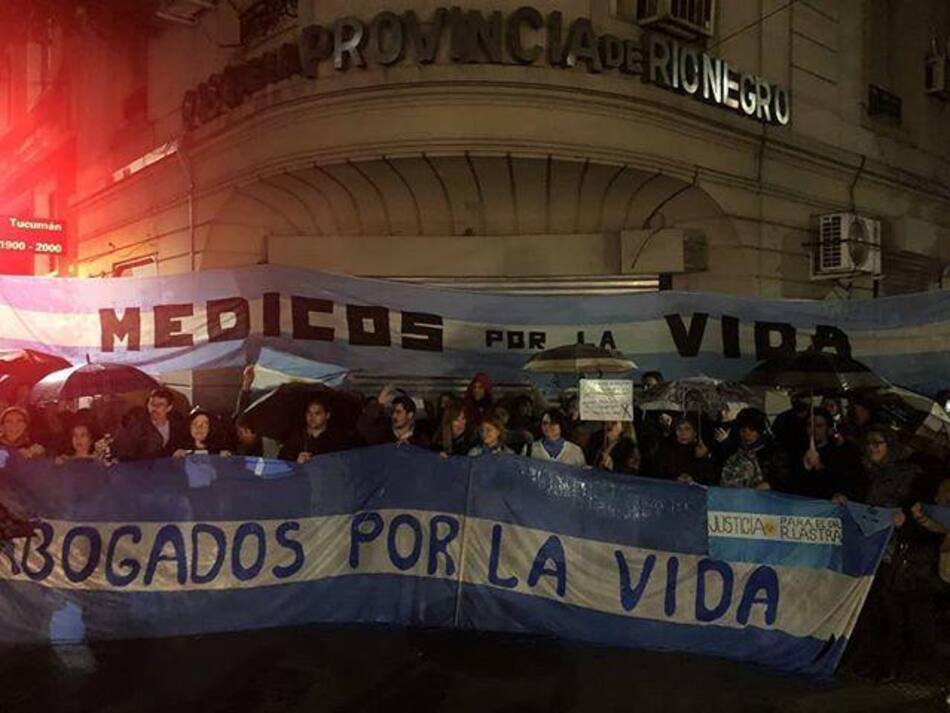 Leandro Rodríguez Lastra - movilización a favor en Cipoletti