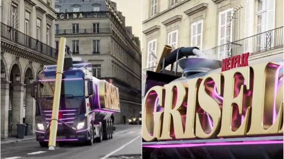 Promoción de la serie Griselda en París. Foto: captura video