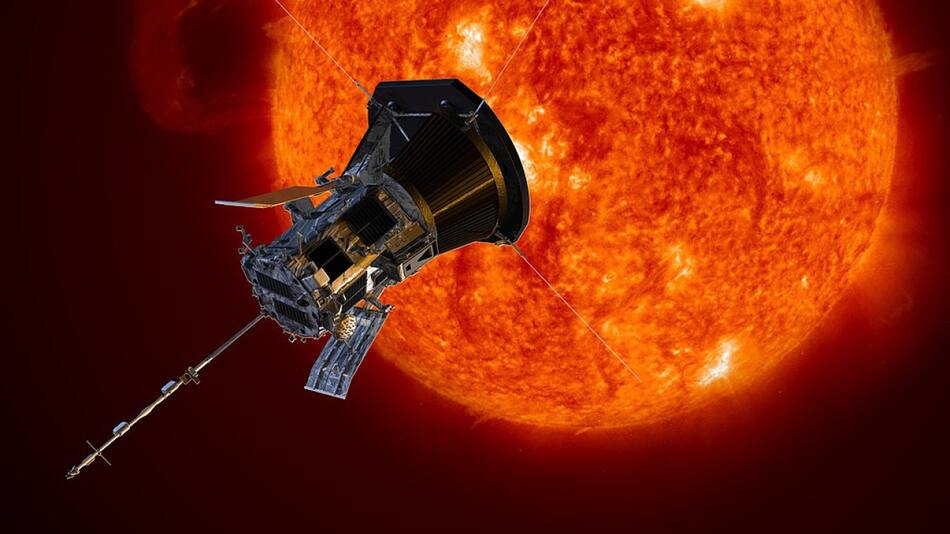 La sonda solar Parker de la NASA. Foto: NASA.