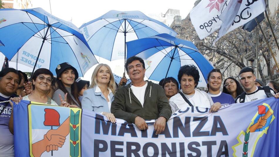 Fernando Espinoza y Verónica Magario, Día del Trabajador.