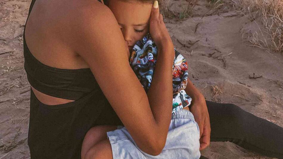 Naya Rivera junto a su hijo. Foto: redes sociales