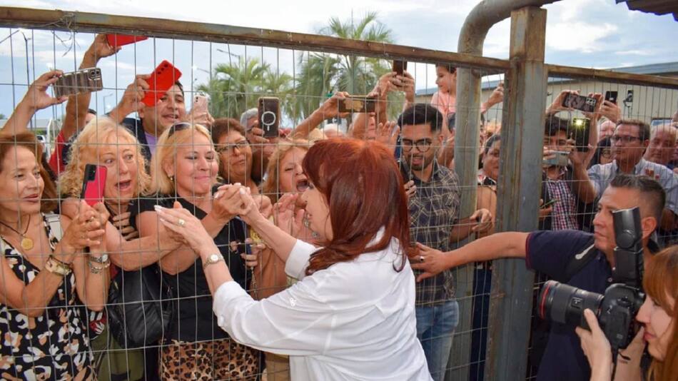 Cristina Kirchner visitó Santiago del Estero. FOTO NA