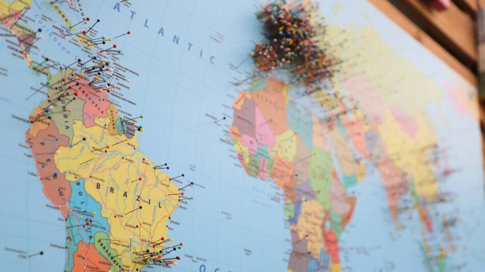Mapa del mundo. Foto Unsplash