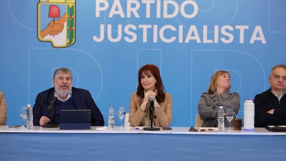 Cristina Kirchner en el Partido Justicialista. Foto: NA.