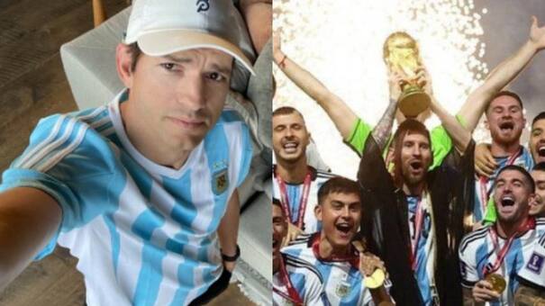 Ashton Kutcher se rindió ante la Selección argentina y habló de su fanatismo por Messi: “Debería estar en la Biblia”