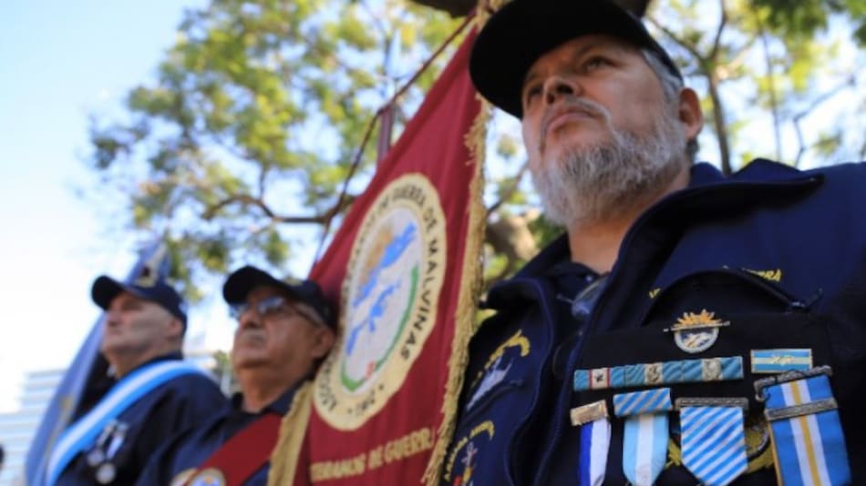Excombatientes de Malvinas. Foto: NA