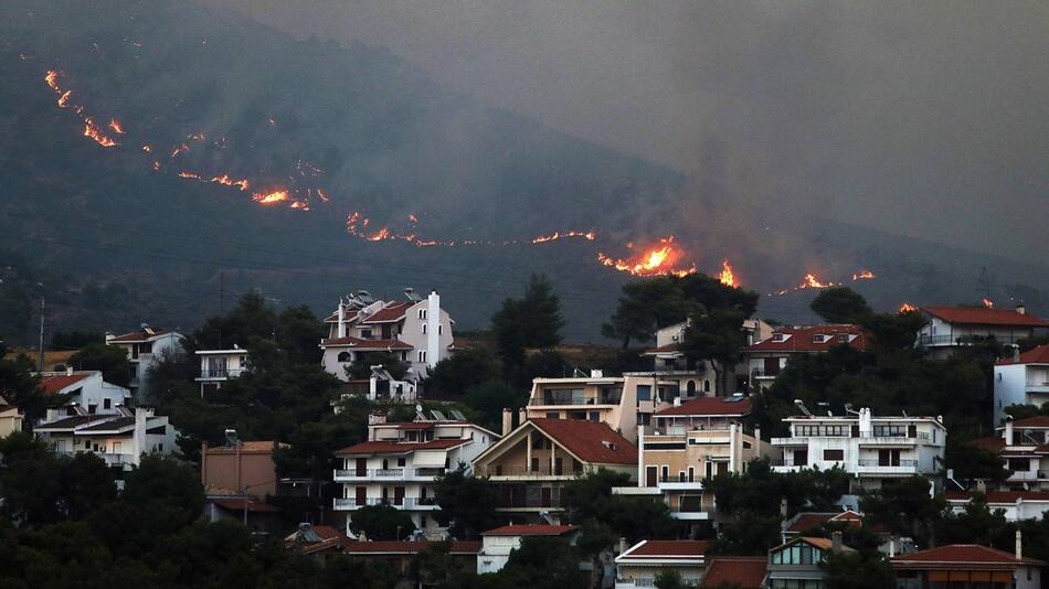 Incendios forestales en Grecia. Foto: EFE