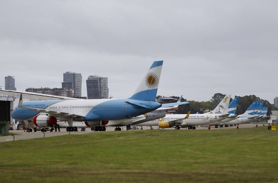 Aerolíneas Argentinas, avión. Foto: NA.