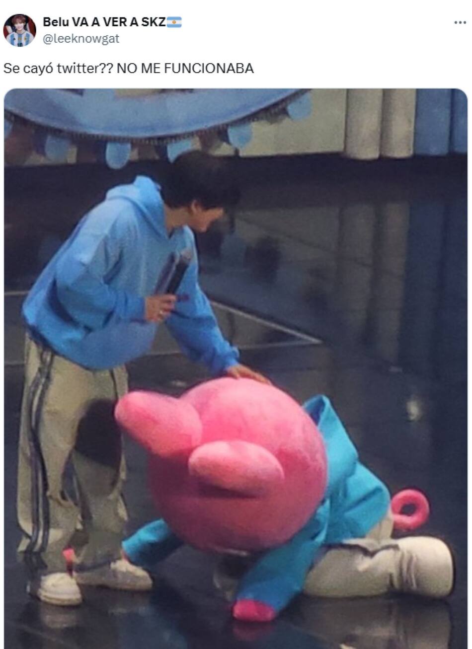 Memes tras la caída de la red social X. Foto: captura X.