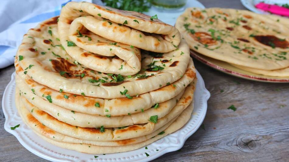 Un tipo de pan plano típico de India