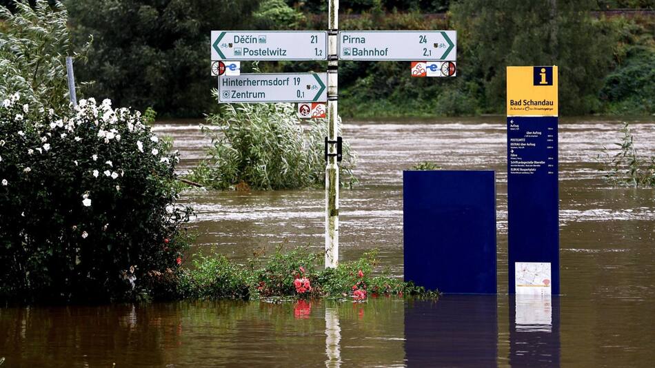 Las consecuencias de la tormenta Boris en Europa. Foto: EFE.