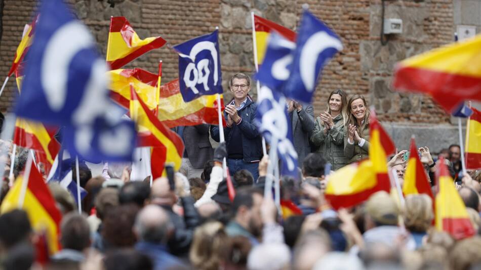Manifestación del PP en Maálaga. Foto: EFE.