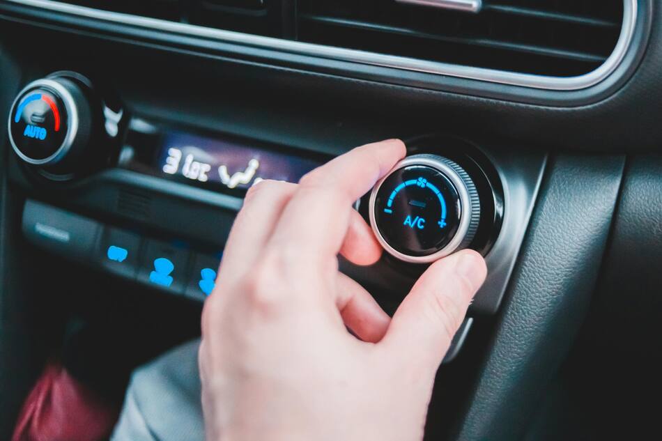 Aire acondicionado, auto. Foto: Pexels.