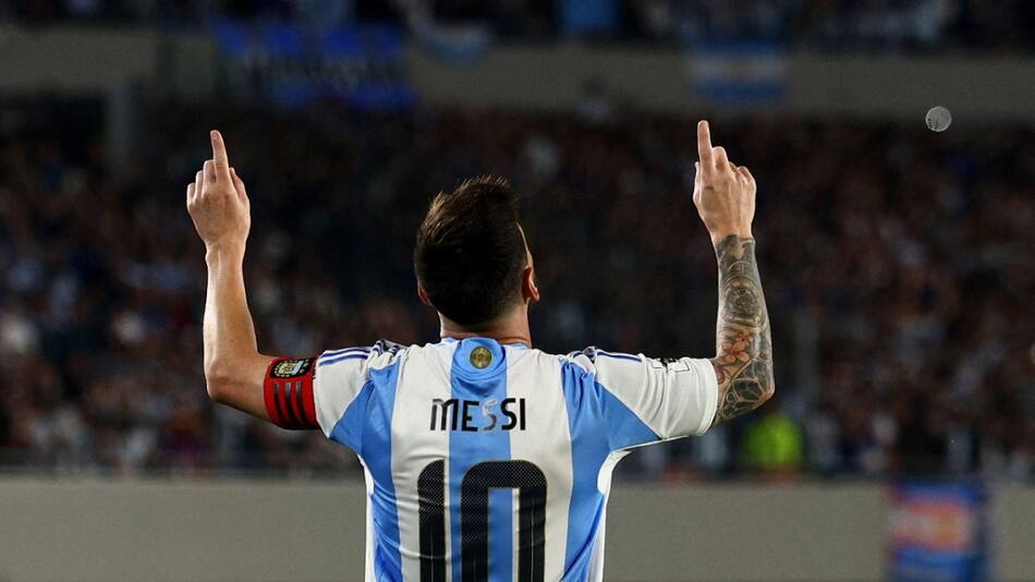 El festejo de Lionel Messi. Foto: Reuters.