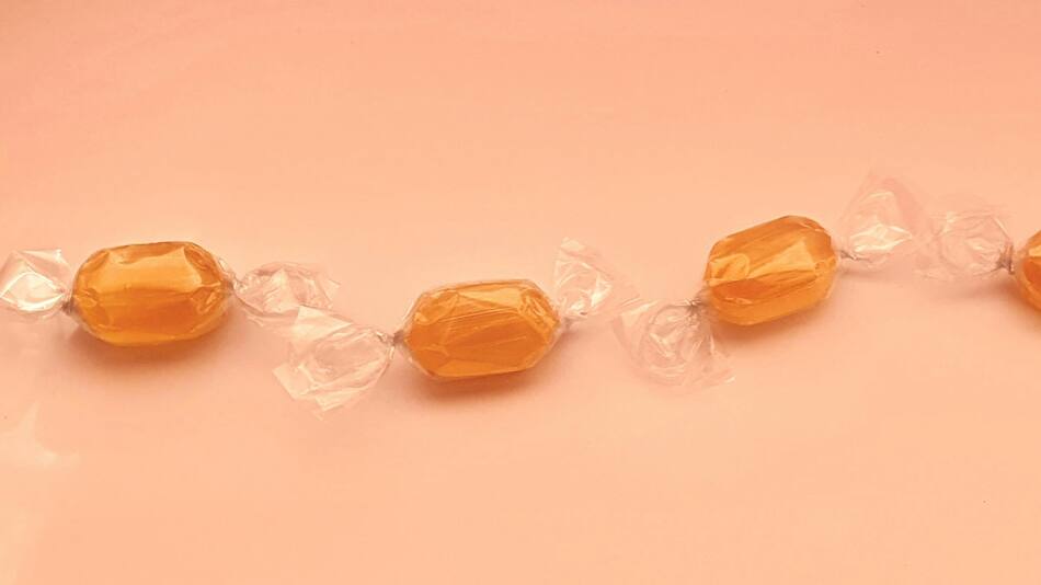 Caramelos de miel caseros.