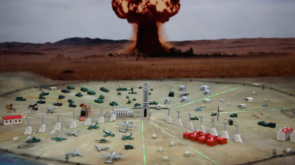 Un modelo de prueba nuclear. Foto: Reuters.