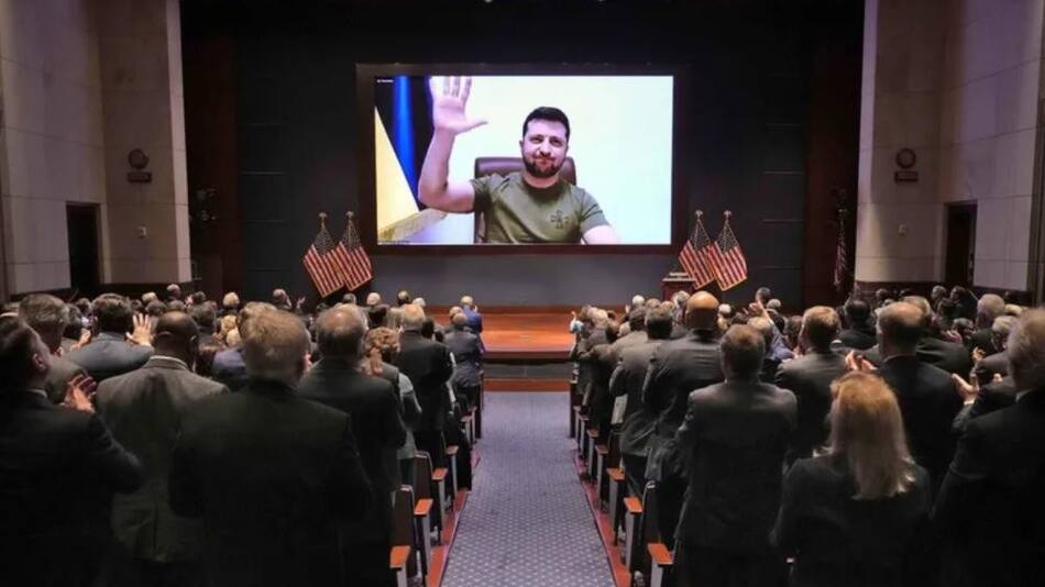 Volodimir Zelenski, presidente de Ucrania, conferencia, Estados Unidos, NA