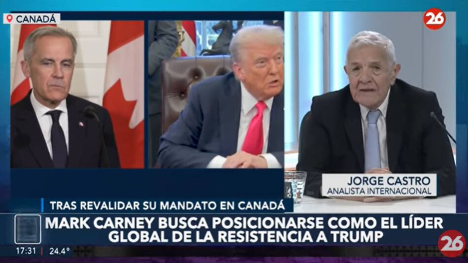 Jorge Castro sobre el triunfo de Carney en Canadá y el desafío con Trump. Foto: Captura de video.