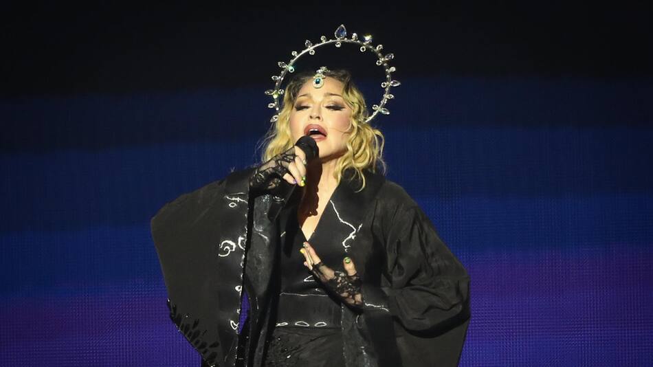 Madonna en un concierto en Brasil. Foto: EFE.