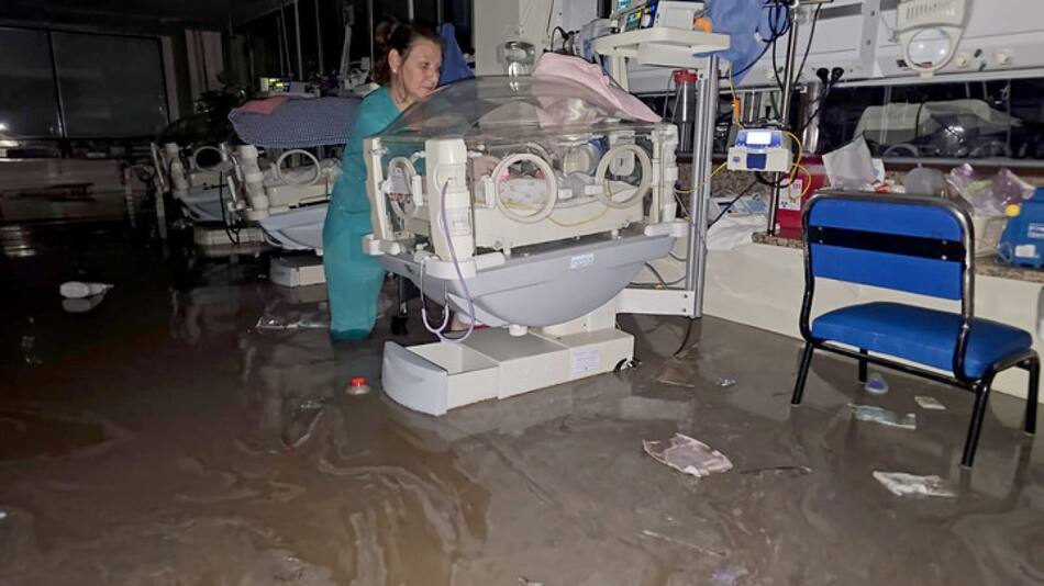 Inundaciones en Bahía Blanca. Foto: X / @FlavioBuccino.