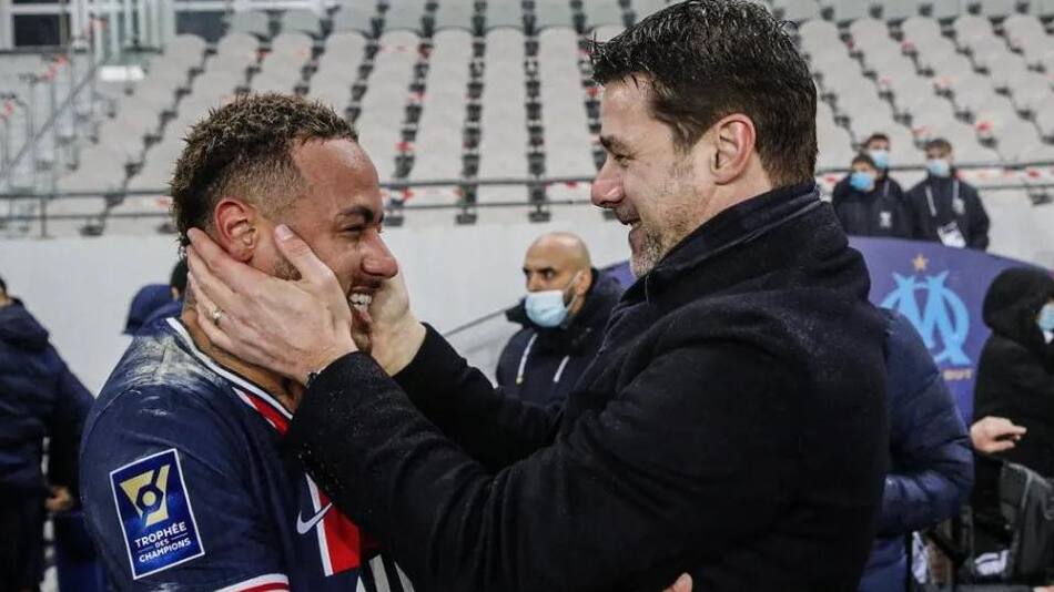 Mauricio Pochettino y Neymar, PSG