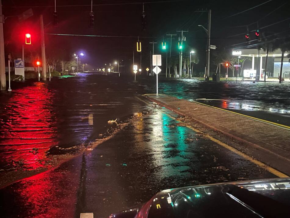 Huracán Milton, en Florida. Foto: Reuters.