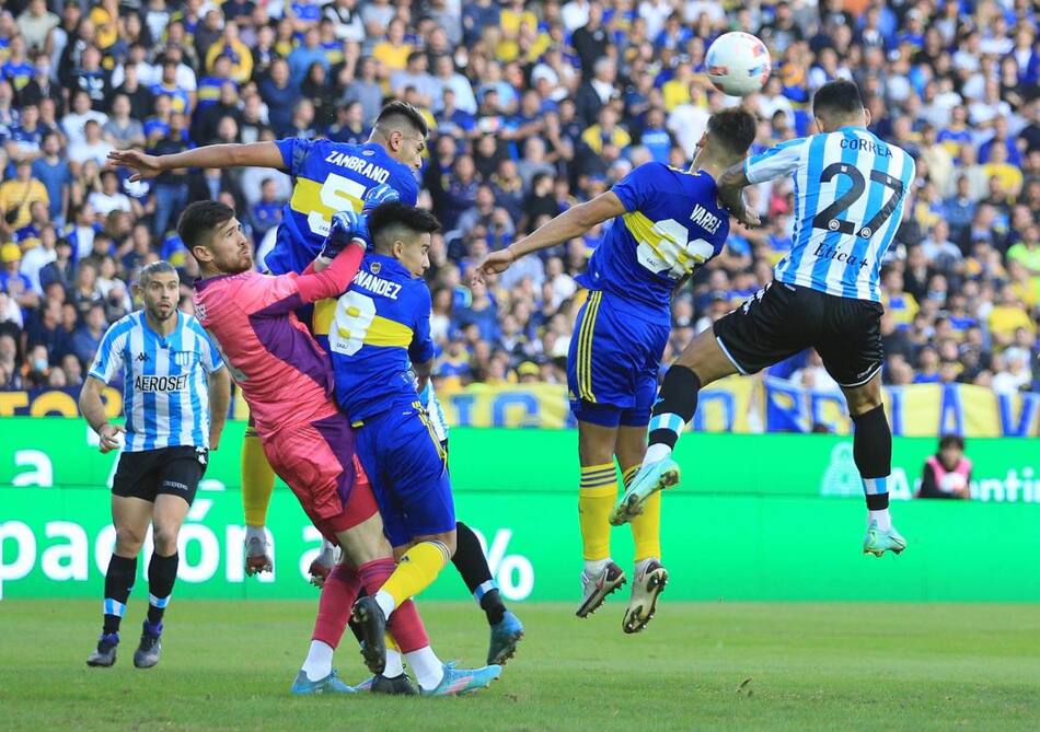 Boca vs Racing, Copa de la Liga. Foto: NA.