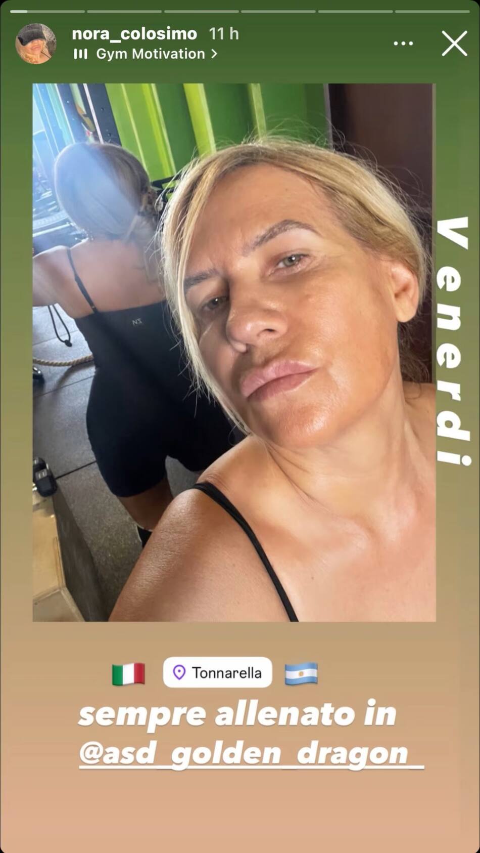 La foto de Nora Colosimo. Fuente: Instagram @Nora_Colosimo