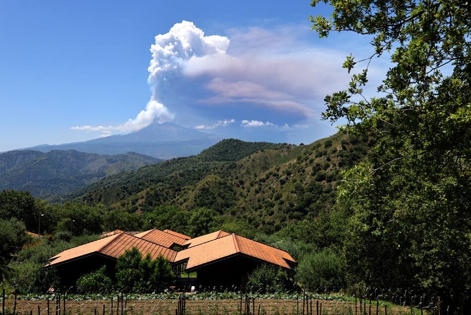 La fertilidad de Etna y sus suelos volcánicos son ideales para cultivos. Foto: Reuters (Joachim Herrmann)