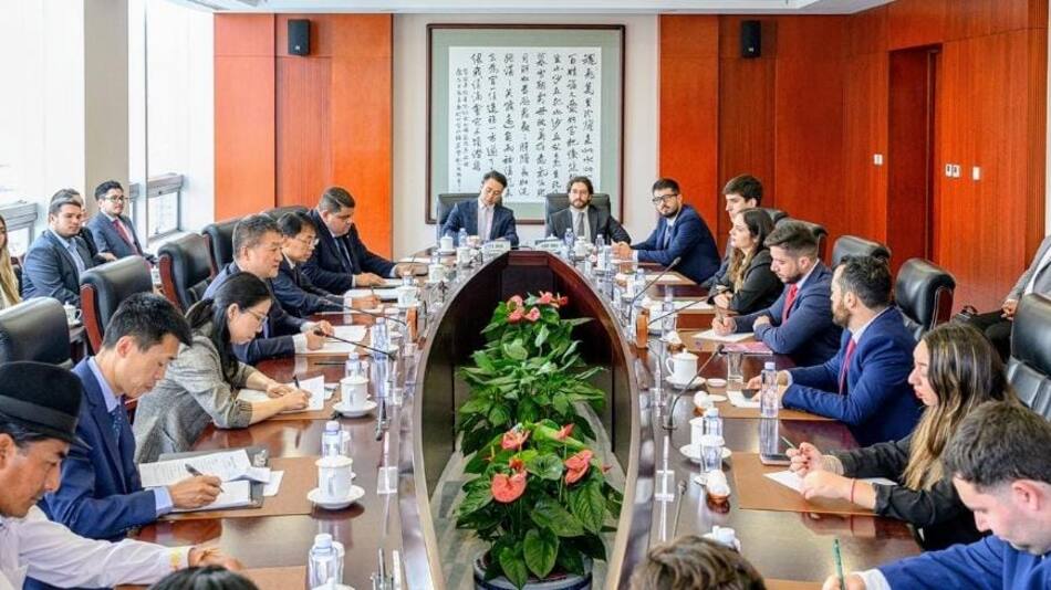 Entrevista con Lu Kang, viceministro del depto. internacional del Gobierno chino.