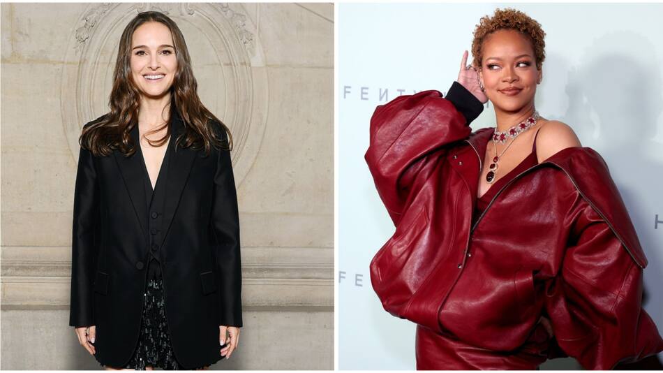 Natalie Portman y Rihanna. Fotos: Instagram/natalieportman-fentyhair