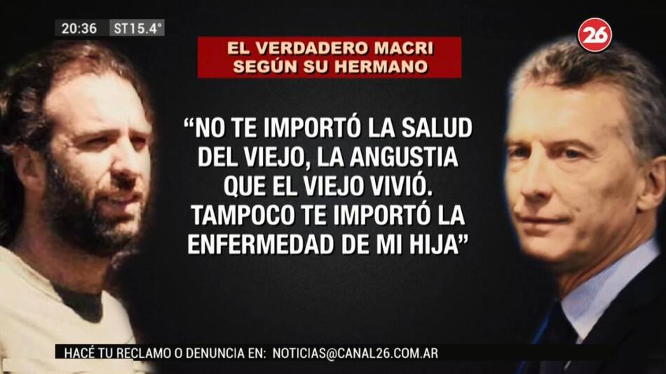 El verdadero Macri, según su hermano, el libro de Santiago O Donell de Mariano Macri contra Mauricio Macri